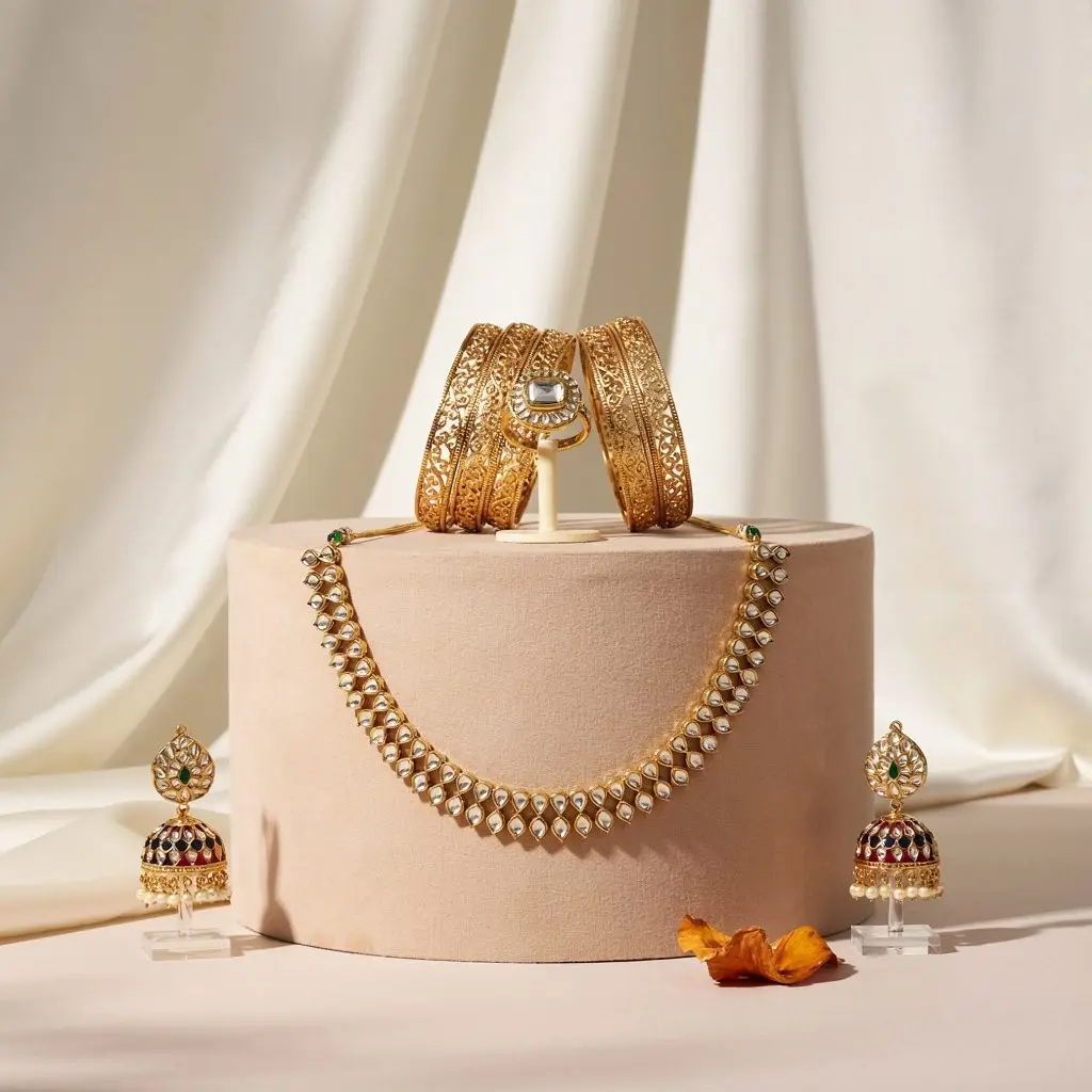 Nazakat Royal Polki Statement Ring